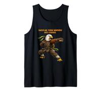 Novelty, Motivational, Karate Warrior. Tank Top