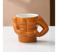 Novelty Mug for Men and Women,3D Muscle Coffee Cup,Versatile Body Builder Ceramic Cups for Hot/Cold Beverages,Muscle Gym Workout Fit Fitness Little Miss Funny Humour Coffee Cups