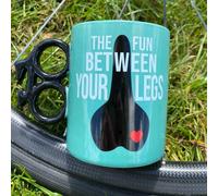 Novelty Mug Gift Cyclist Rude Humor Bike Gift Secret Santa Fun Between Legs