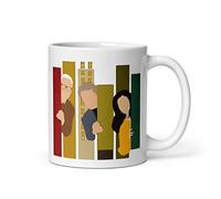 Novelty Mug - OMITB Inspired Design - True Crime Podcasters - Charles, Oliver & Mabel - Ceramic 11 Fl Oz Mug
