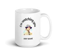Novelty Mug - Personalised Im Watching You - Vera Stanhope - ITV Detective