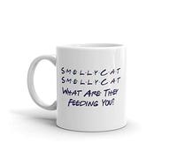 Novelty Mug - Smelly Cat Smelly Cat - Funny Friends Inspired Comedy Mug - Colleagues, Friends and Family, Birthday Gift