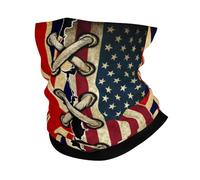 Novelty Neck Scarf,America and Britain British Flag Vintage Combine,Facial Shield Durable Face Shield for Workout Yoga Men 26X30cm