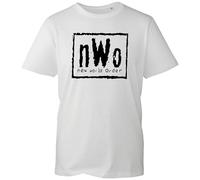 Novelty New World Order T-Shirt, Funny NWO Famous Retro 1990s Professional Wrestling Event Stable Fan Shirt, Gift Unisex Tee Top (White, S Years)