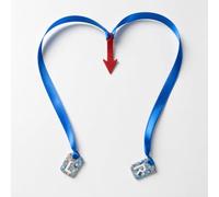 Novelty Nurse Blue Bubble X-ray Tablet Markers for Radiographers with FB marker and a 60cm Ribbon Link