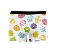 Novelty Pants For Men-Mens Boxer Shorts-Men's underwear | Happy Easter Herren Boxershorts Eier Unterwäsche Bequem Weich Style 2 (Beige- XXXL)