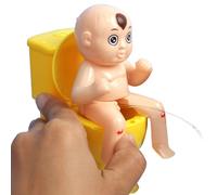 Novelty Pee Boy Squirter Toys | Children Tricky Water Sitting on The Toilet,Innovative Compulsion Toilet Doll Toys for Children Boy Men Kids