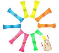 Novelty Place Mesh and Marble Fidget Toys 10 Pcs - Slide Push Squeeze Age 3+ Stress Relieve Anti-Anxiety - Mesh Texture Sensory Tools Help with ADHD/ADD/OCD, Autism & Depression
