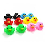 Novelty Place Rubber Duck Bath Toys, 12 Pack Assorted Color Ducky Toys for Bathtub, Pool Party & Bath Time Fun
