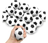 NOVELTY PLACE Stress Balls Squeeze Football - Soft Foam Sponge Balls Grip Strength Training, Relaxation Gadgets, Fidget Toys, Party Favors for Adults & Kids (12 Pack)