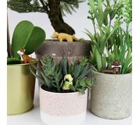 Novelty Plant Pot Markers Planter Funny Decor Garden Ornament Set of 4 Pets Dogs