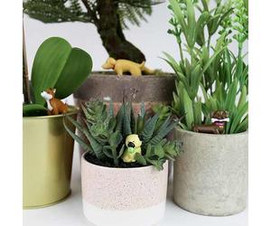 Novelty Plant Pot Markers Planter Funny Decor Garden Ornament Set of 4 Pets Dogs