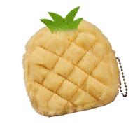 Novelty Plush Fruit Pouches Small Zippered Pocket Money Holder Kids Accessories Fruit Designs Purse