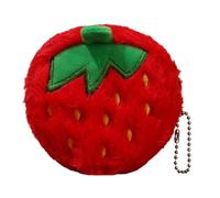 Novelty Plush Fruit Pouches Small Zippered Pocket Money Holder Kids Accessories Plush Fruit Coin Wallet