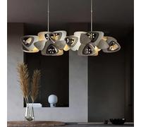 Novelty Postmodern LED Chandelier Dining Living Room Creative Long Hanging Light Restaurant Cafe Crystal Luxury Pendant Lamp(Neutral Light,Length 100cm)