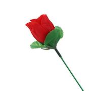 Novelty Prank Joke Rose Props, Magic Tricks Flower Appearing Close Up Stage Street Magic Props(Red)
