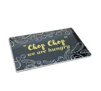 Novelty Printed Funny Chopping Board Chop Chop We are Hungry Gift for Kitchen Lovers 20cm x 28cm