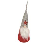 Novelty Red Body & Grey Hat Christmas Mini Gonk Door Stop Xmas Decoration Gift 23cm