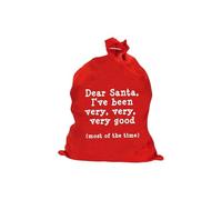 Novelty Red Felt Christmas Sacks - Fun Festive Present Bags with Santa, Snowman, Penguin & More - Xmas Stocking-Style Sacks for Kids & Holiday Decorations (I've Been, Very, Very Good)