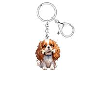 Novelty Rose Sugar Skull Keychain Horror Halloween Gifts for Women | Acrylic Flat Skeleton Pendant Key Chain for Car Keys,Spooky Gifts for Day of the Dead,Purse Accessories Backpack Bag Charms