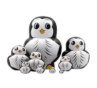 Novelty Russian Dolls Set of 10 Hand Painted Wood Matryoshka for Art Lovers Decorative Nesting Figures Nesting Dolls for Adults