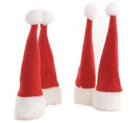 Novelty Santa Hat Design 4 Fun Bottle Toppers ideal for Christmas Decorations & Gift Bag