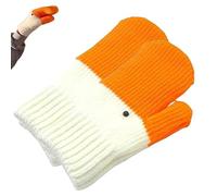 Novelty Silly Goose Gloves - Funny Knitted Fleece-Lined Mittens with Thermal Soft Lining, Warm & Cozy Winter Accessories (1)