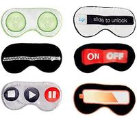 Novelty Sleep Eye Masks, 11 Fun Designs (Play/Pause/Stop)