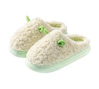 Novelty Slippers 3D Horn Fleece Thick Sole Cozy Indoor Shoes | 3D little horn detail, plush fleece, thick EVA sole, non-slip, UK sizes 3-8, cute warm home and comfort