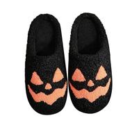 Novelty Slippers Men Women Pumpkin Halloween Autumn Winter Couples Home Cute Cartoon Thick Sole Non Slip Cozy Slippers
