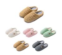 Novelty Slippers Moon Star Fleece Couple Heart Cozy Warm Indoor Shoes