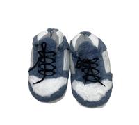 Novelty Sneaker Style Plush Slippers Warm Winter House Slipper Shoes | Cozy Indoor Footwear with Lace-Up Design | Fluffy Cotton Material, Soft Anti-Slip Sole, Fun Unisex Home Wear for Adults
