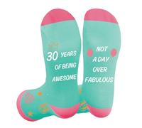 Novelty Socks 30th Birthday Gifts for Women Birthday Keepsake for Her Mum Daughter Auntie Sister Friends Ideas Gift Funny Socks Personalised Christmas Anniversary Thanksgiving Gift