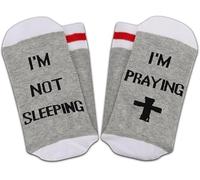 Novelty Socks for Men, Women, Diverse Design Socks, Dinosaurs, Bunnies, Fishes, Witty Quotes, Ideal for Adding Character to Outfits (UK, Alpha, One Size, Regular, Regular, Grey Cross)