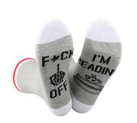 Novelty Socks I'm Reading Socks Book Lover Gift For Teens Women Funny Book Gift Literary Gift (UK, Alpha, One Size, Regular, Regular, Reading Socks EU)