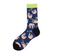 Novelty Socks Unisex One Size - Navy Sloth