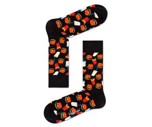 Novelty Socks Womens Fast Food Burger Fries Fun Funky Gift UK Size 3.5 - 6.5