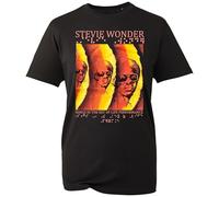 Novelty Stevie Music Wonder T-Shirt, Retro Famous Singer Songs in Key of Life Performance Shirt, Gift Unisex Tee Top (Black, 2XL)