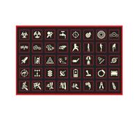 Novelty Stickers - 40 Pcs Car Button Set | PVC Luminous Stickers: Multifunctional Decorative Stickers for Home Switches and Cars, Just Scrape Your