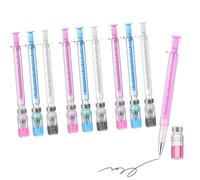 Novelty Syringe Pens - Funny Nursing Student & Doctor Gifts, Syringe Shaped Gel Pens with Liquid Filled, Smooth Black Ink Creative Pens for Medical Professionals & Nursing Week (9PCS)