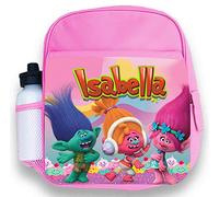 Novelty Things Personalised Kids Backpack Any Name Trolls Girl Childrens Back To School Bag