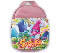 Novelty Things Trolls Kids Lunch Bag - Pink - Cartoon - Insulated - Zipper Closure - 1 Compartment - 24cm x 19cm x 10cm - Unisex - School Lunch Box