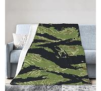 Novelty Throw Blanket Oversized Plush Throw Blankets for Living Room, Home, Sofa, Office, Camping Fashion Vietnam Tiger Stripe Camo Throw Blanket