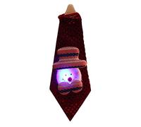 Novelty Tie Shining Necktie Funny Christmas Costume Accessory Soft Cloth Festival Decoration Party Gift Holiday Dress Up Decorations For The Home Decorations For Tree For Bedroom Indoor Reindeer