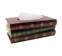 Novelty Tissue Container, Retro Book-Style Holder, Desktop Napkin Organizer, Bathroom Counter Accessory, Living Area Decor, Dining & Bedroom Supply Keeper, Elegant Storage Solution for Home and Office