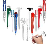 Novelty Tool Pens Set: 12pcs Repair Tools Shaped Writing Ballpoint Pens Black Ink Hardware Shaped Pens for School Stationary Office Supplies