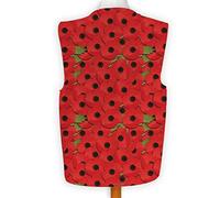 Novelty Waistcoat Fun Fancy Dress Informal Wacky Festival Stag Poppy Remembrance (Large)