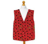 Novelty Waistcoat Fun Fancy Dress Informal Wacky Festival Stag Poppy Remembrance (X Large)
