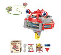 Novelty Walking Tumbler Unicycle Spinner Toy, Fingertip Gyroscope Spinner Car Anti Gravity Balance Robot Tightrope Walker, Two Modes of Unicycle and Gyro, Christmas Birthday Gifts for Kids (Red)