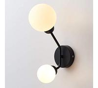 Novelty Wall Lamp, Mini Style/Modern Contemporary Wall Lamps Amp; Sconces Living Room/Bedroom Metal Wall Light Simple Corridor Stair Lamp 34 * 8Cm,Black
